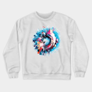 World City Circle Of Life Optimistic Fun Abstract Crewneck Sweatshirt